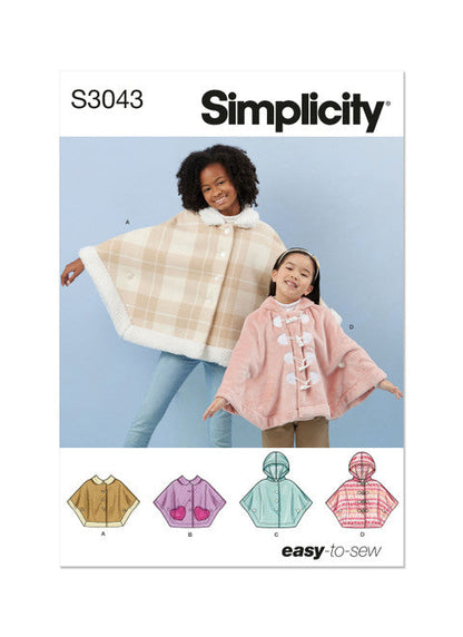Simplicity Pattern SS3043 Girl Jacket Coat