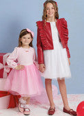 Simplicity Pattern SS3044 Children's and Girls' Skirts, Jacket and Knit Top