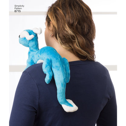 Simplicity Pattern 8715 Stuffed Dragons