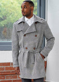 Simplicity Pattern 9389 Men's Trench Coat in Two Lengths