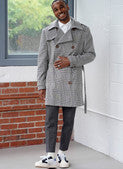 Simplicity Pattern 9389 Men's Trench Coat in Two Lengths