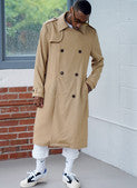 Simplicity Pattern 9389 Men's Trench Coat in Two Lengths