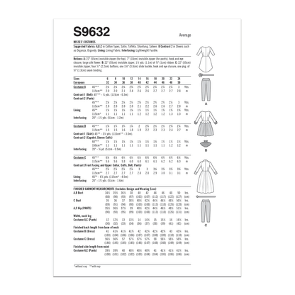 Simplicity Pattern S9632h Misses' Costumes