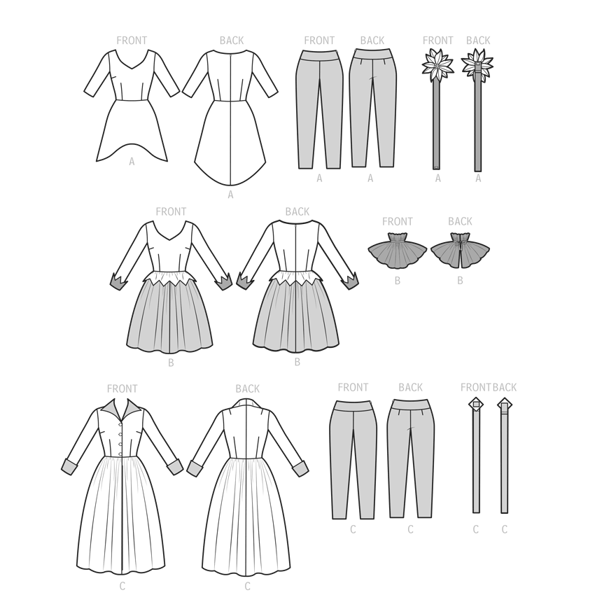 Simplicity Pattern S9632h Misses' Costumes