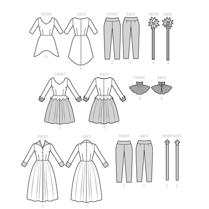 Simplicity Pattern S9632h Misses' Costumes