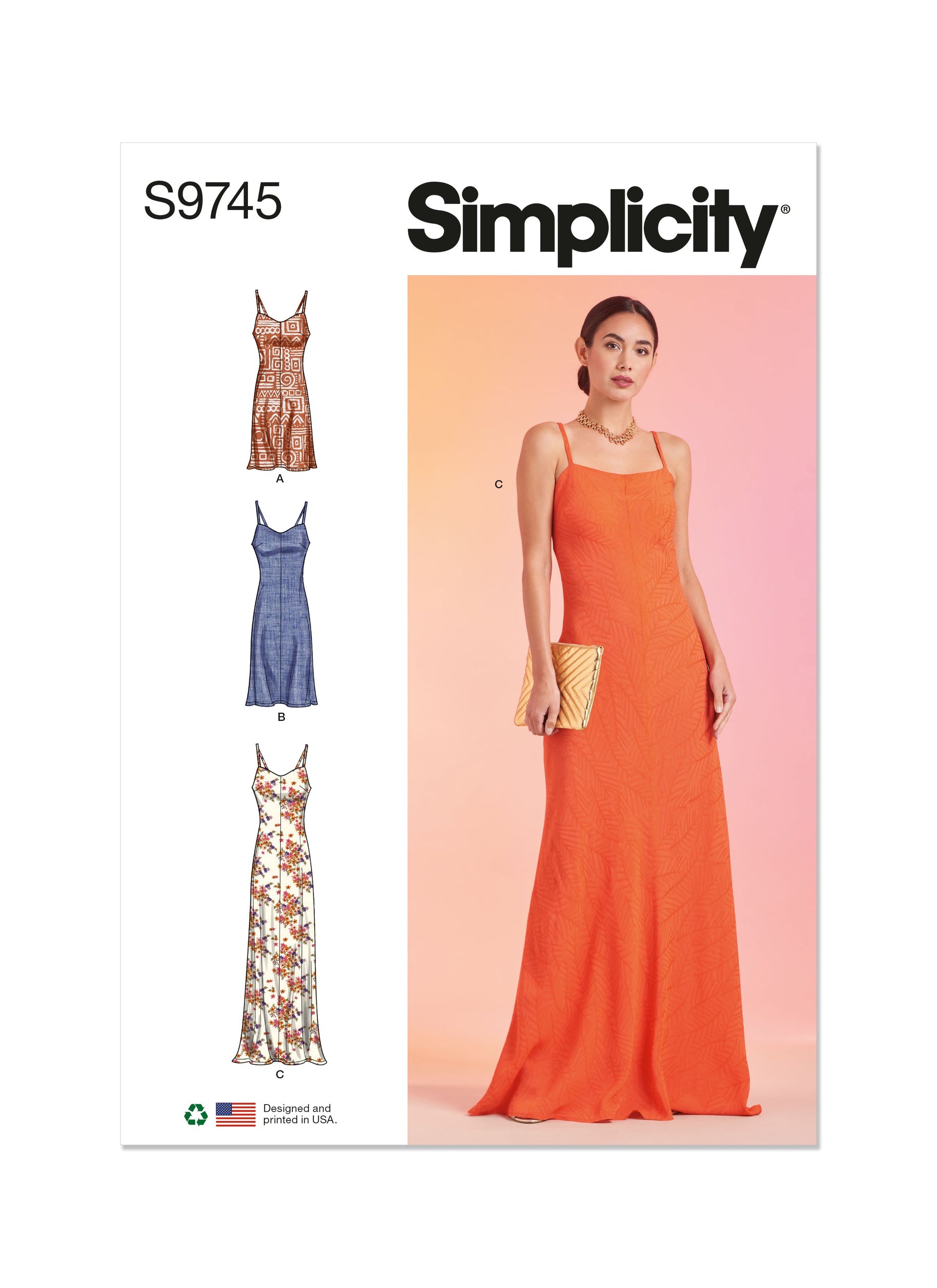 Simplicity Pattern S9745 Misses' Dress