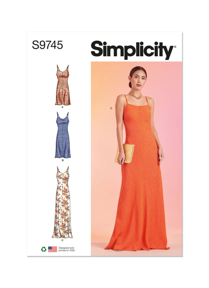 Simplicity Pattern S9745 Misses' Dress