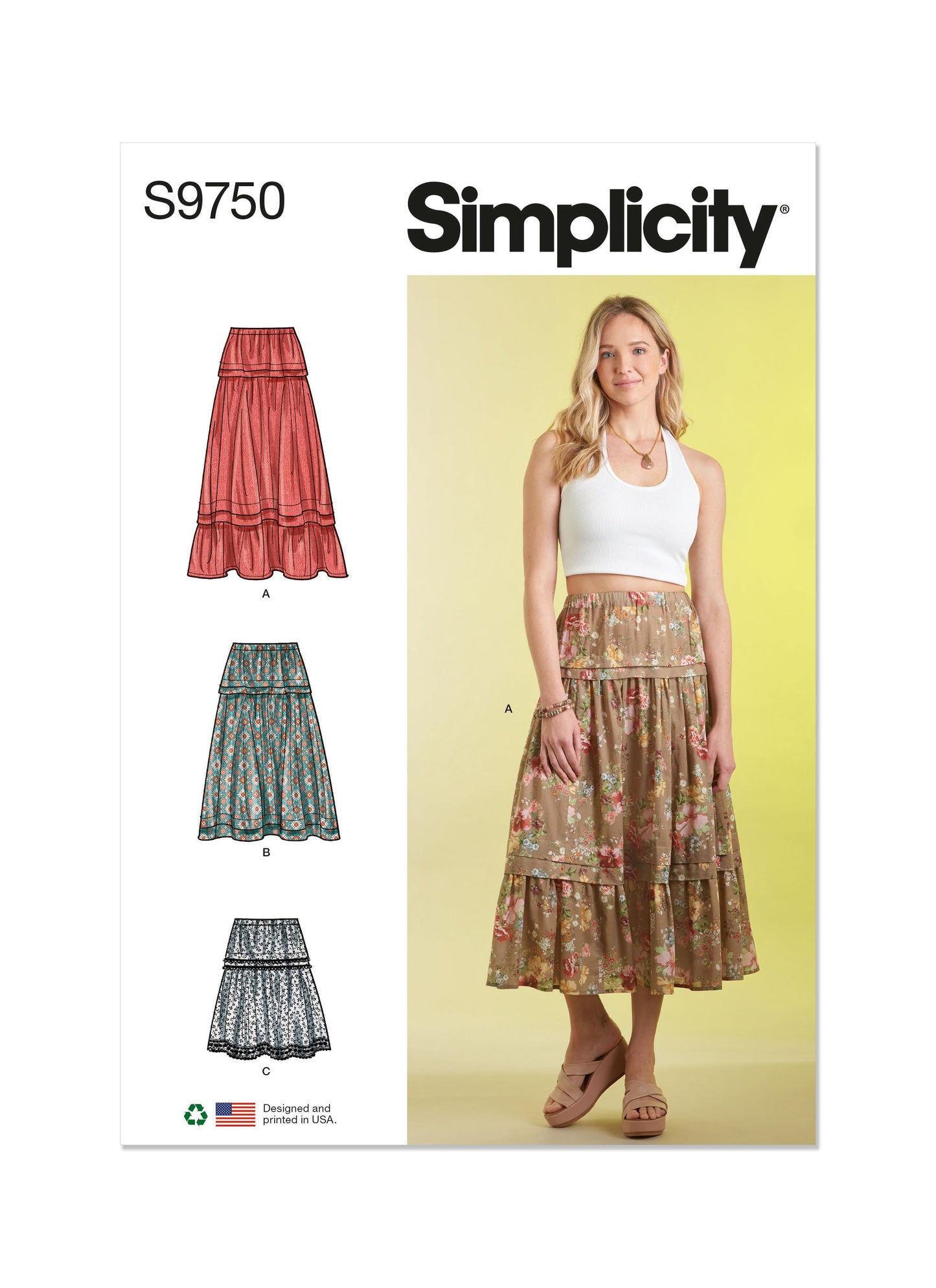 Simplicity Pattern S9750 Misses' Skirt Pants