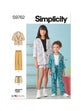 Simplicity Pattern S9762 Child Girl Sportswear
