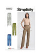 Simplicity Pattern S9852 Misses' Skirt Pants