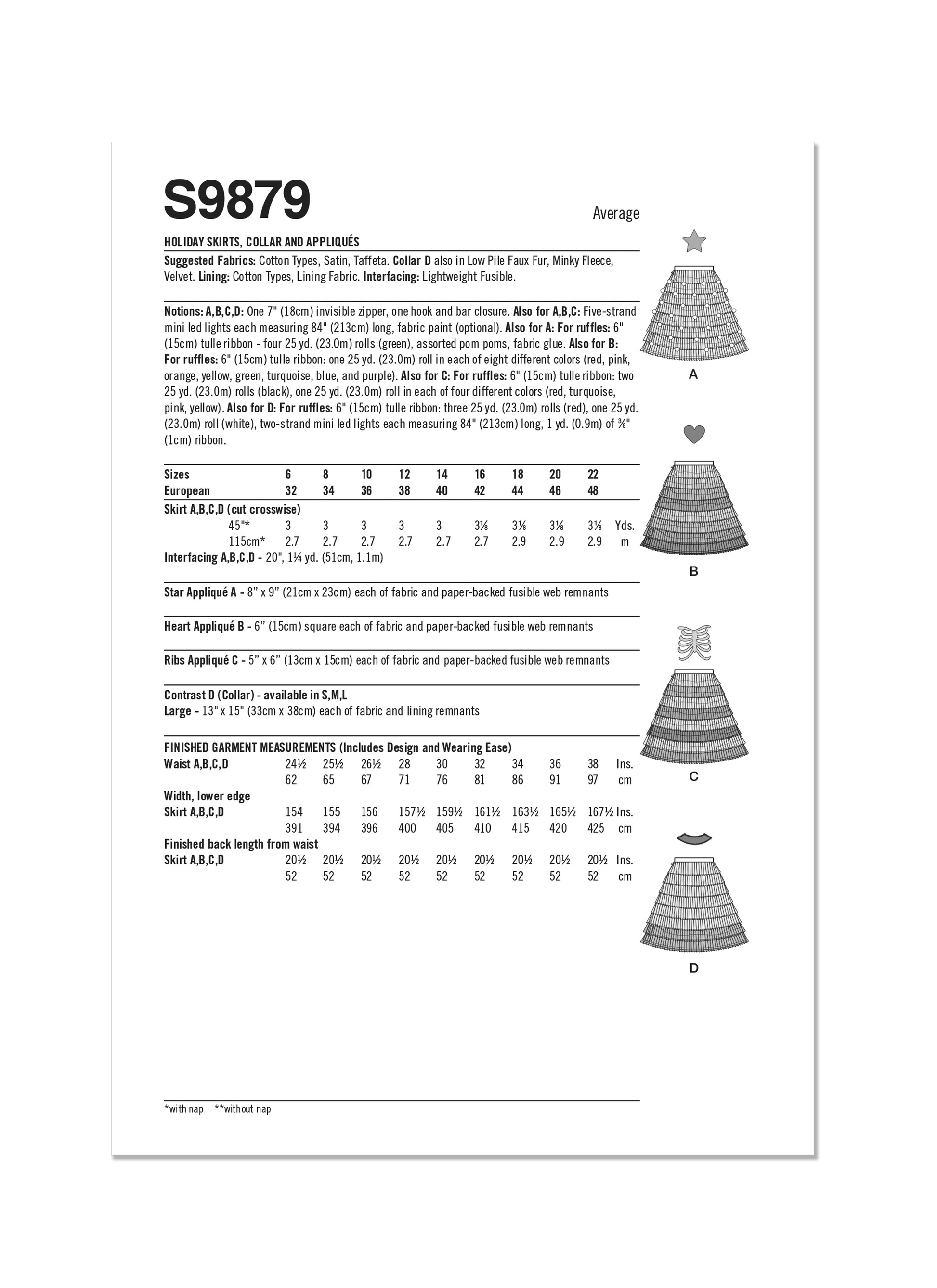 Simplicity Pattern S9879 Holiday Craft