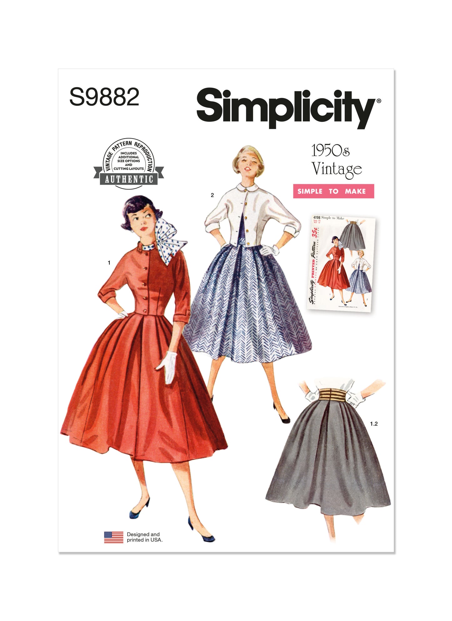Simplicity Pattern 9882 Misses' Skirt and Jacket