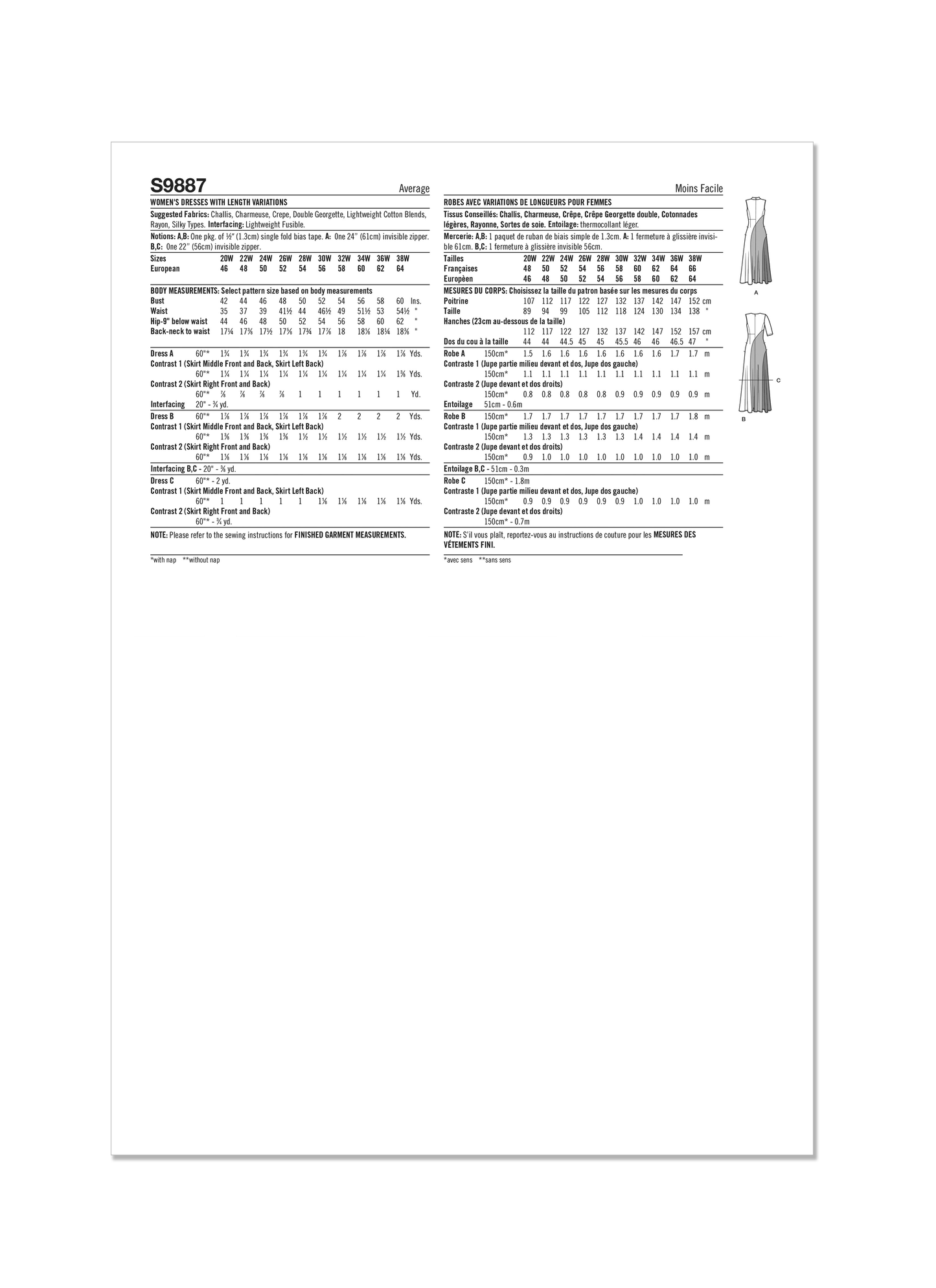 Simplicity Pattern 9887 Plus Size Dress