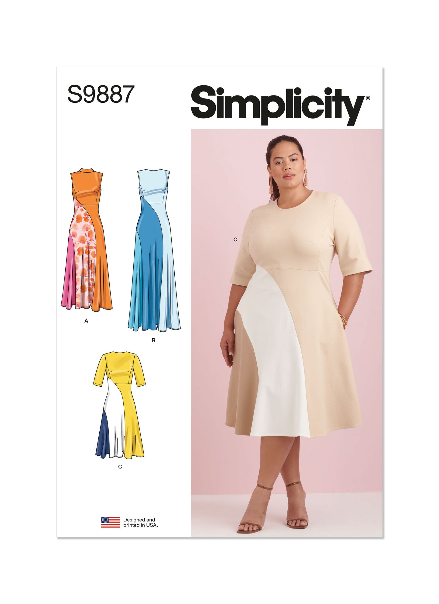 Simplicity Pattern 9887 Plus Size Dress