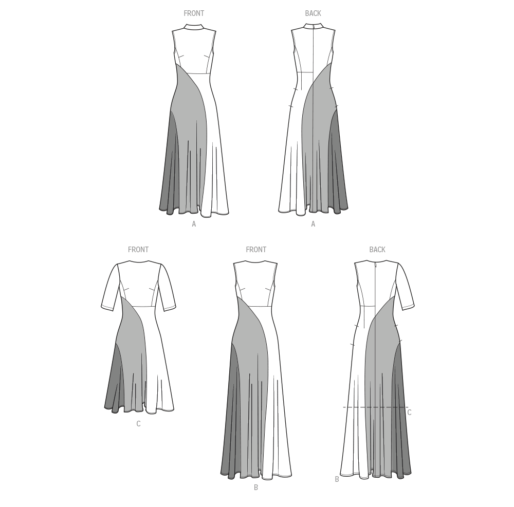 Simplicity Pattern 9887 Plus Size Dress