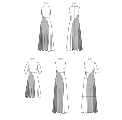 Simplicity Pattern 9887 Plus Size Dress