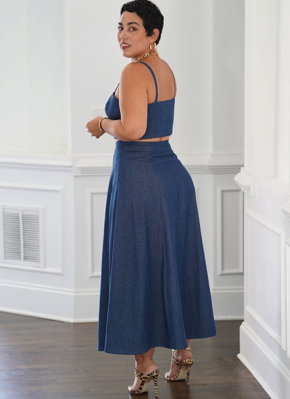 Simplicity Pattern S9894 Misses' and Women's Top and Skirt in Two Lengths