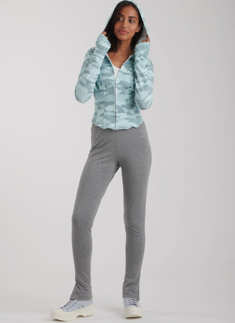 Simplicity Pattern 9895 Misses' and Women's Jacket and Knit Leggings