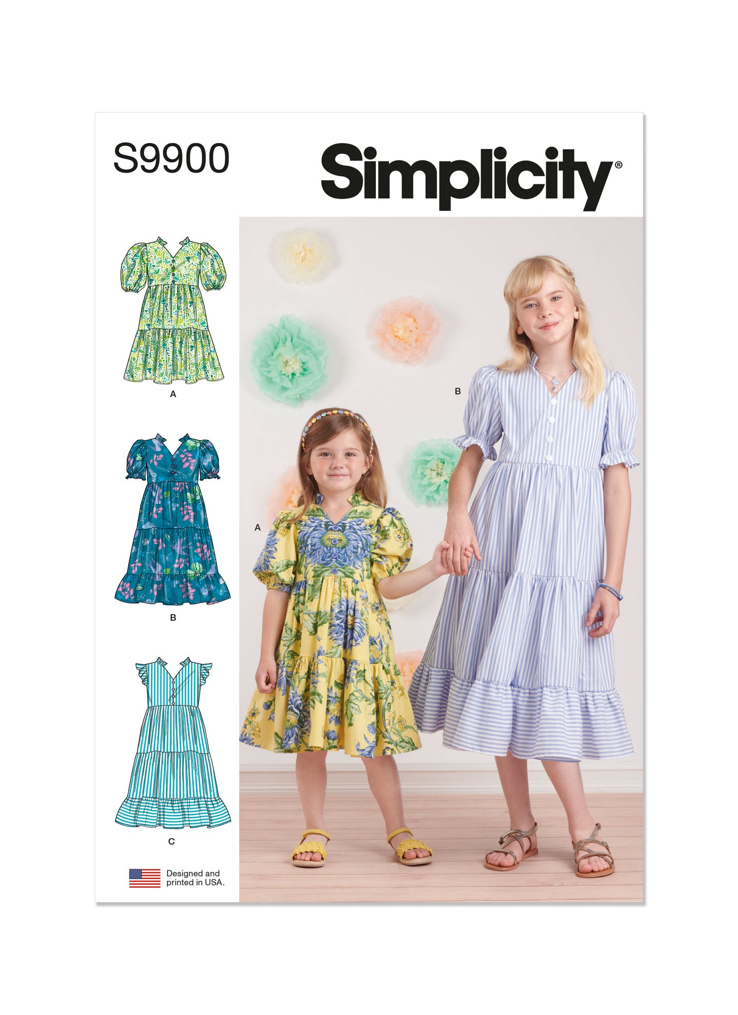 Simplicity Pattern 9900 Child Girl Dress