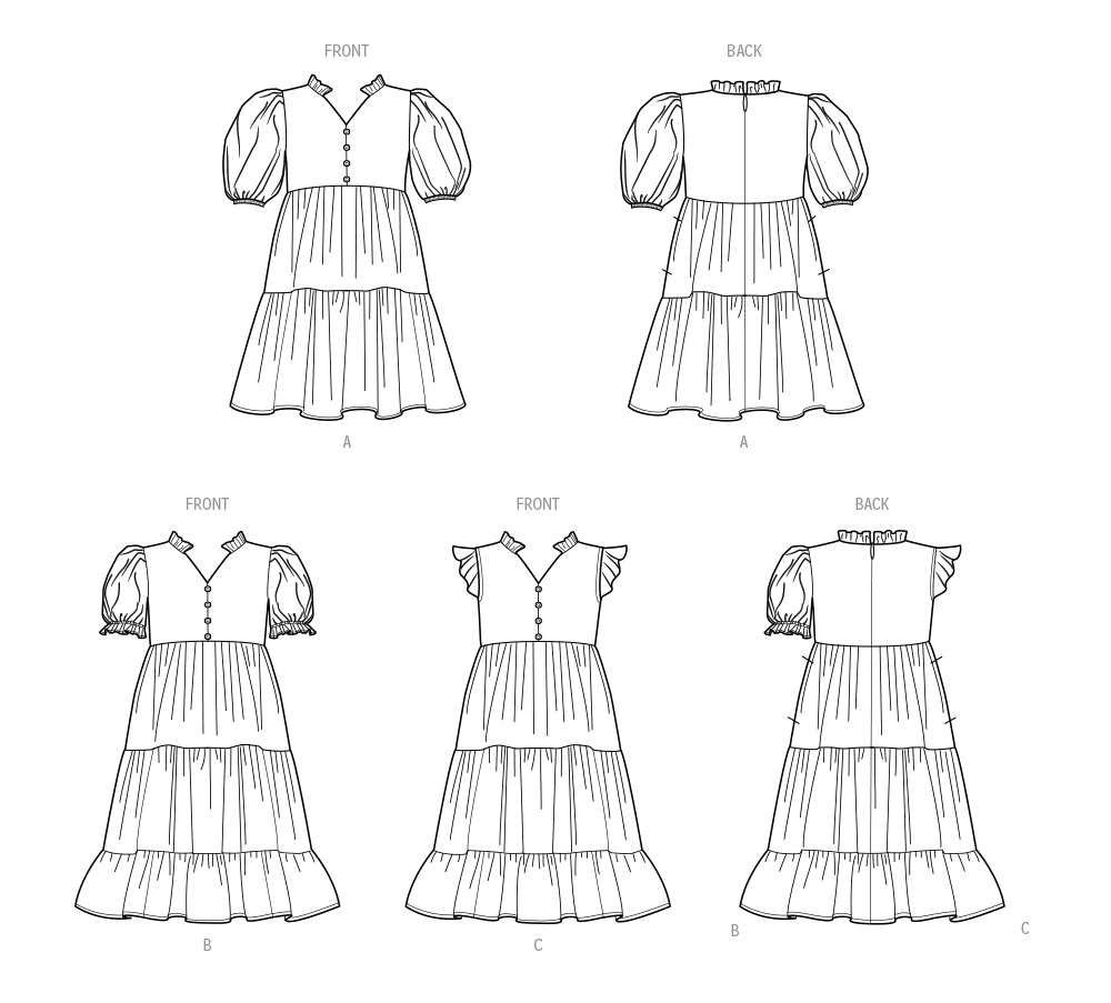 Simplicity Pattern 9900 Child Girl Dress