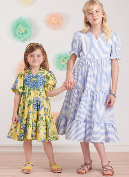 Simplicity Pattern 9900 Child Girl Dress