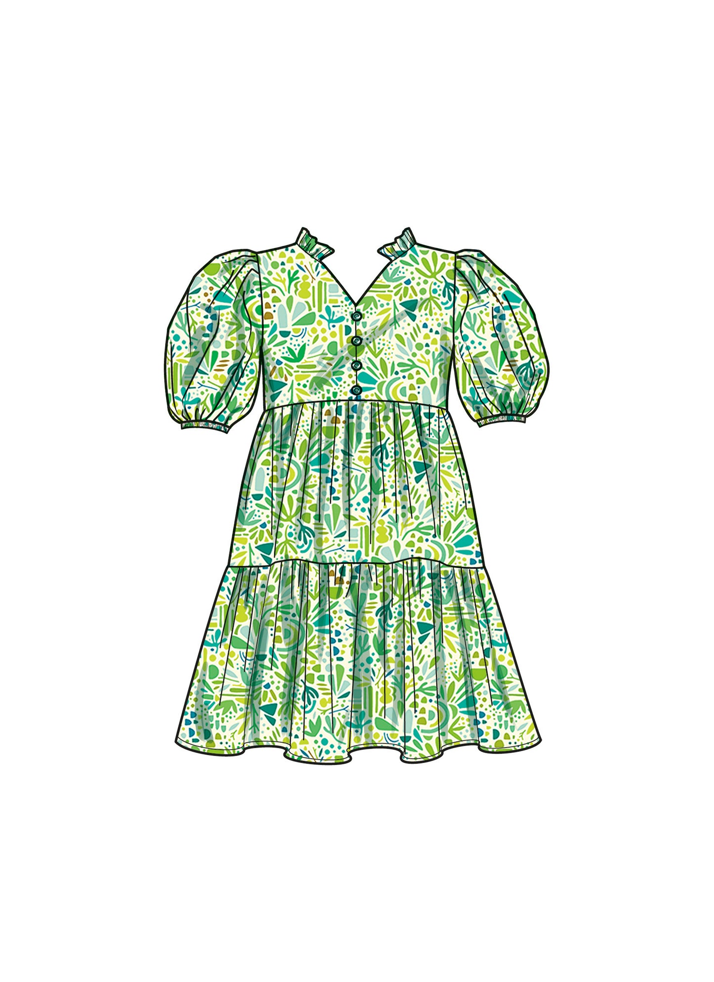 Simplicity Pattern 9900 Child Girl Dress