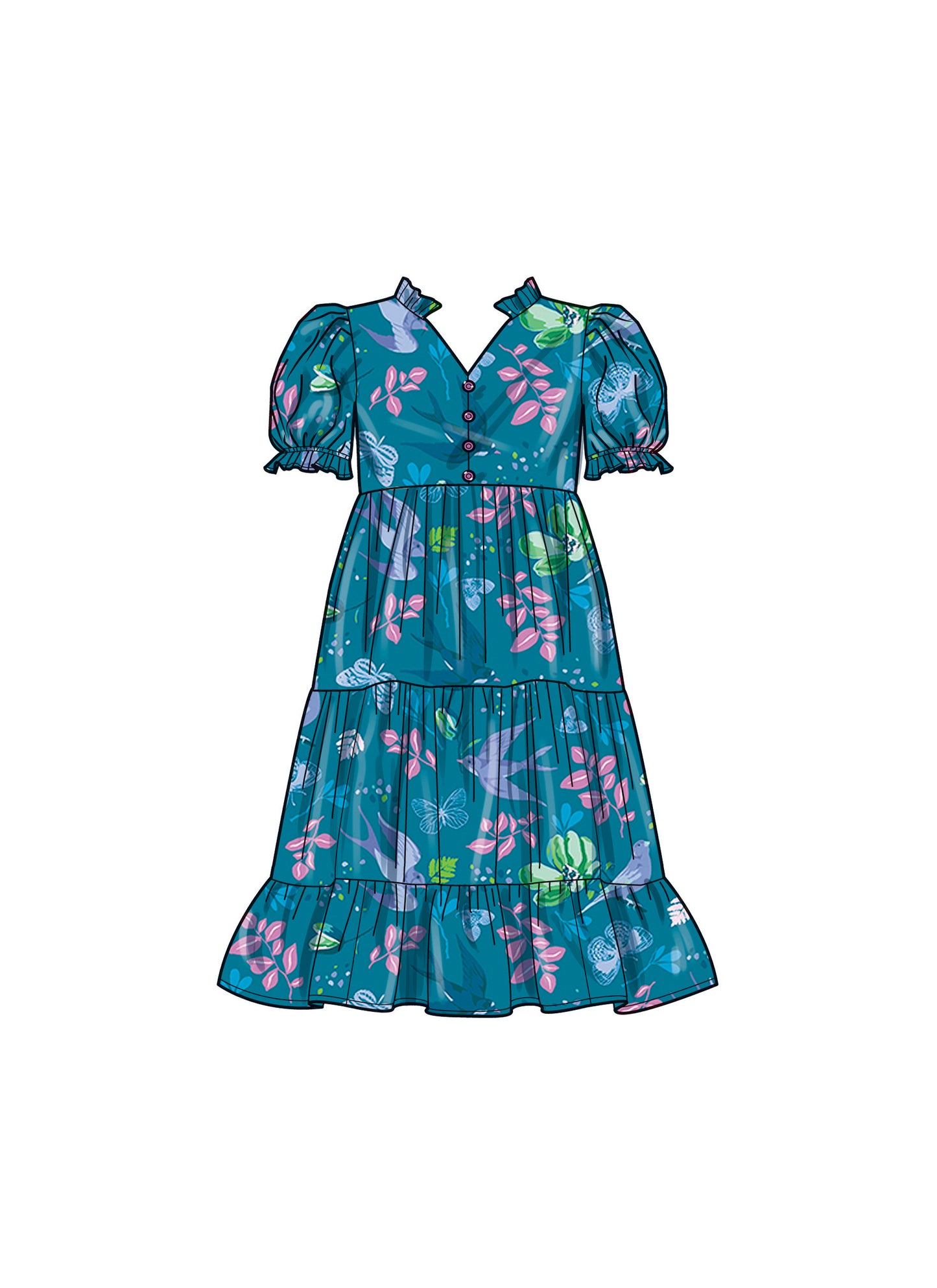 Simplicity Pattern 9900 Child Girl Dress