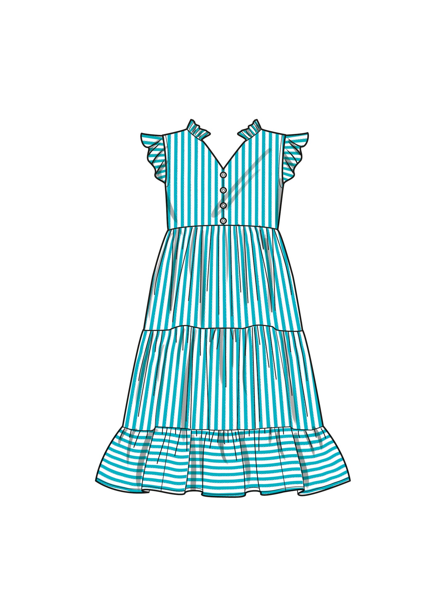 Simplicity Pattern 9900 Child Girl Dress