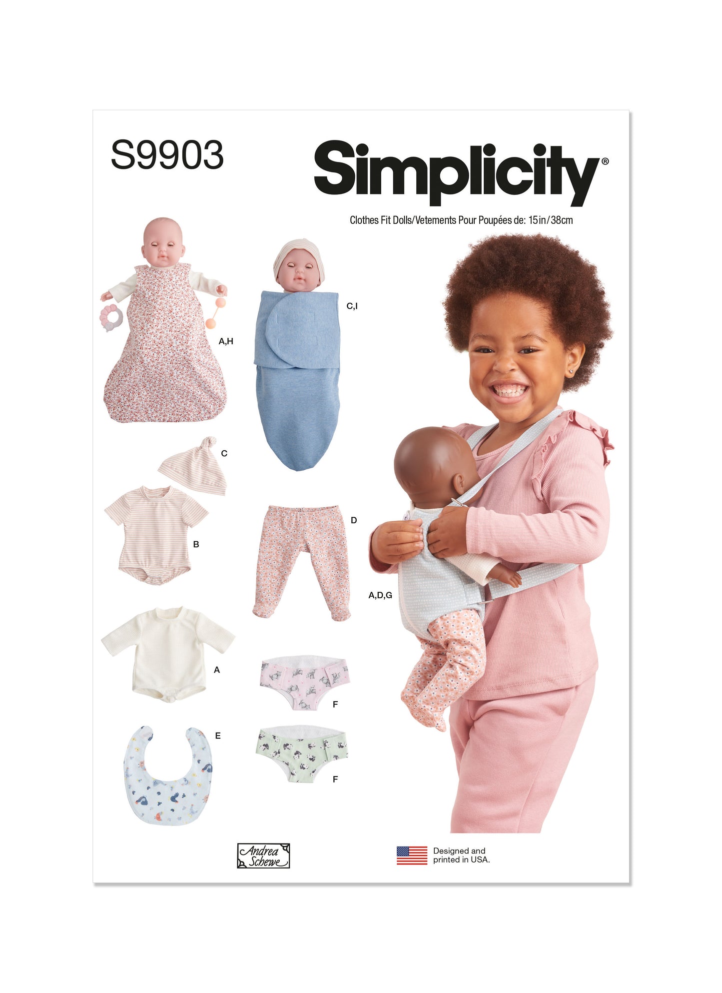 Simplicity Pattern 9903 Doll Clothes