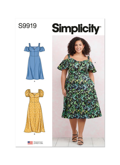Simplicity Pattern S9919 Plus Size Dress