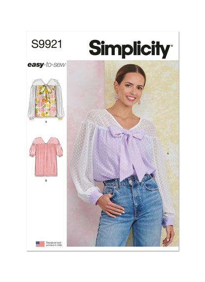 Simplicity Pattern S9921 Misses' Top Vest