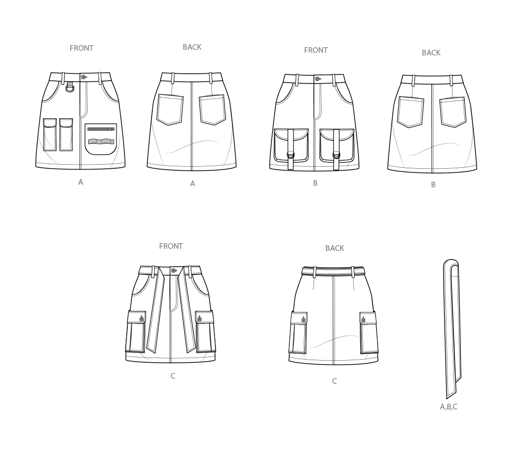 Simplicity Pattern S9924 Misses' Skirt Pants