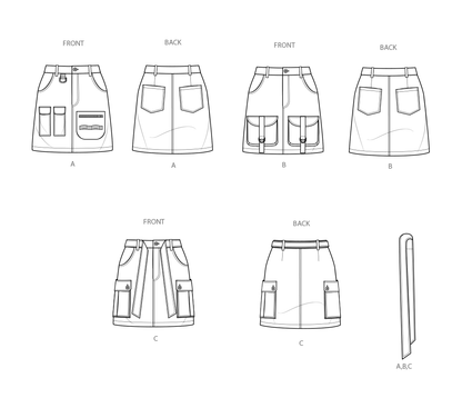 Simplicity Pattern S9924 Misses' Skirt Pants