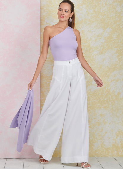Simplicity Pattern S9925 Misses' Pants, Knit Shrug and Top