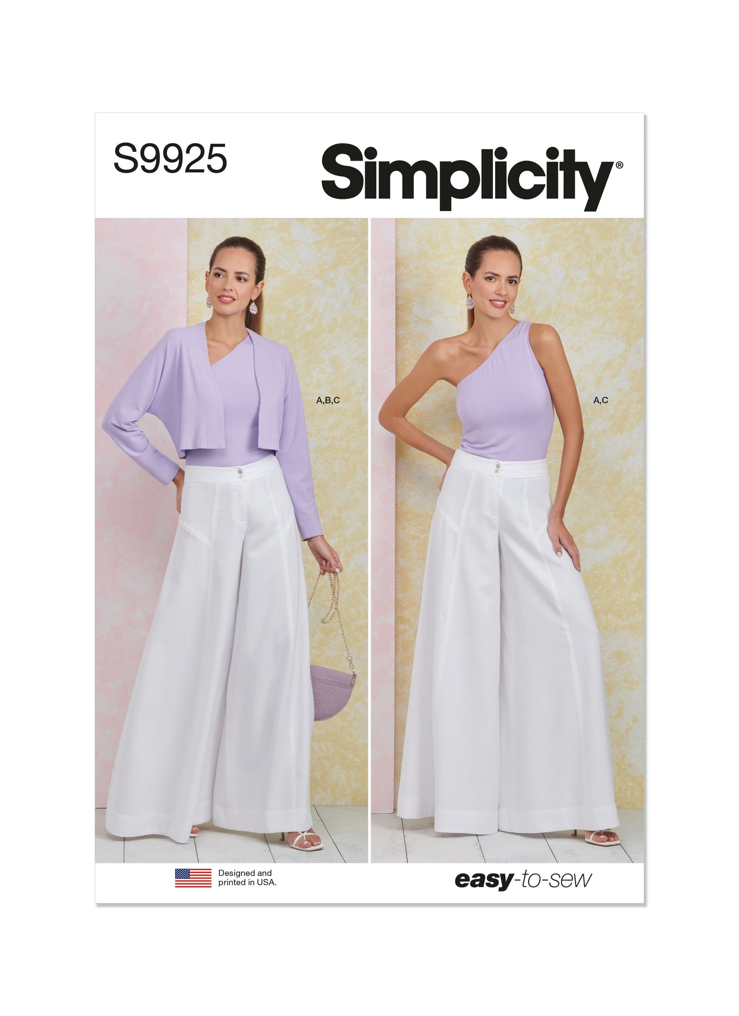 Simplicity Pattern S9925 Misses' Pants, Knit Shrug and Top