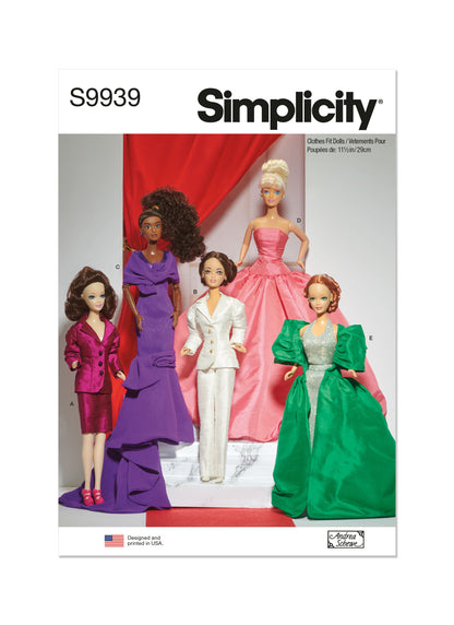 Simplicity Pattern S9939 Doll Clothes