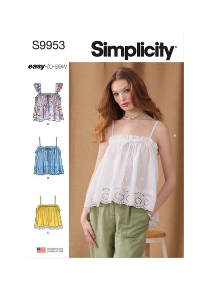 Simplicity Pattern 9953 Misses' Top