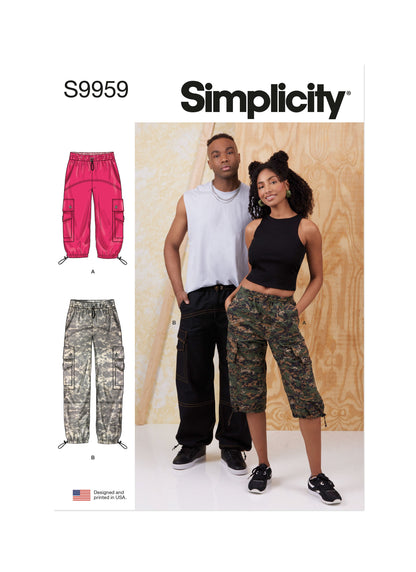 Simplicity Pattern 9959 Unisex Cargo Pants
