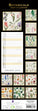 2024 Slimline Wall Calendars, Botanicals- 420x145mm\