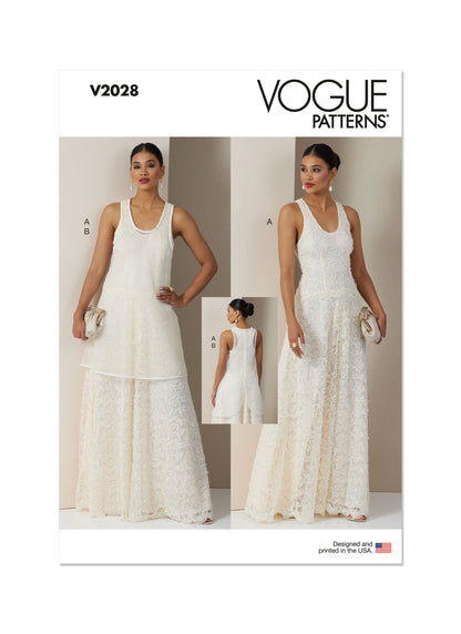 Vogue Pattern V2028 Misses' Dress
