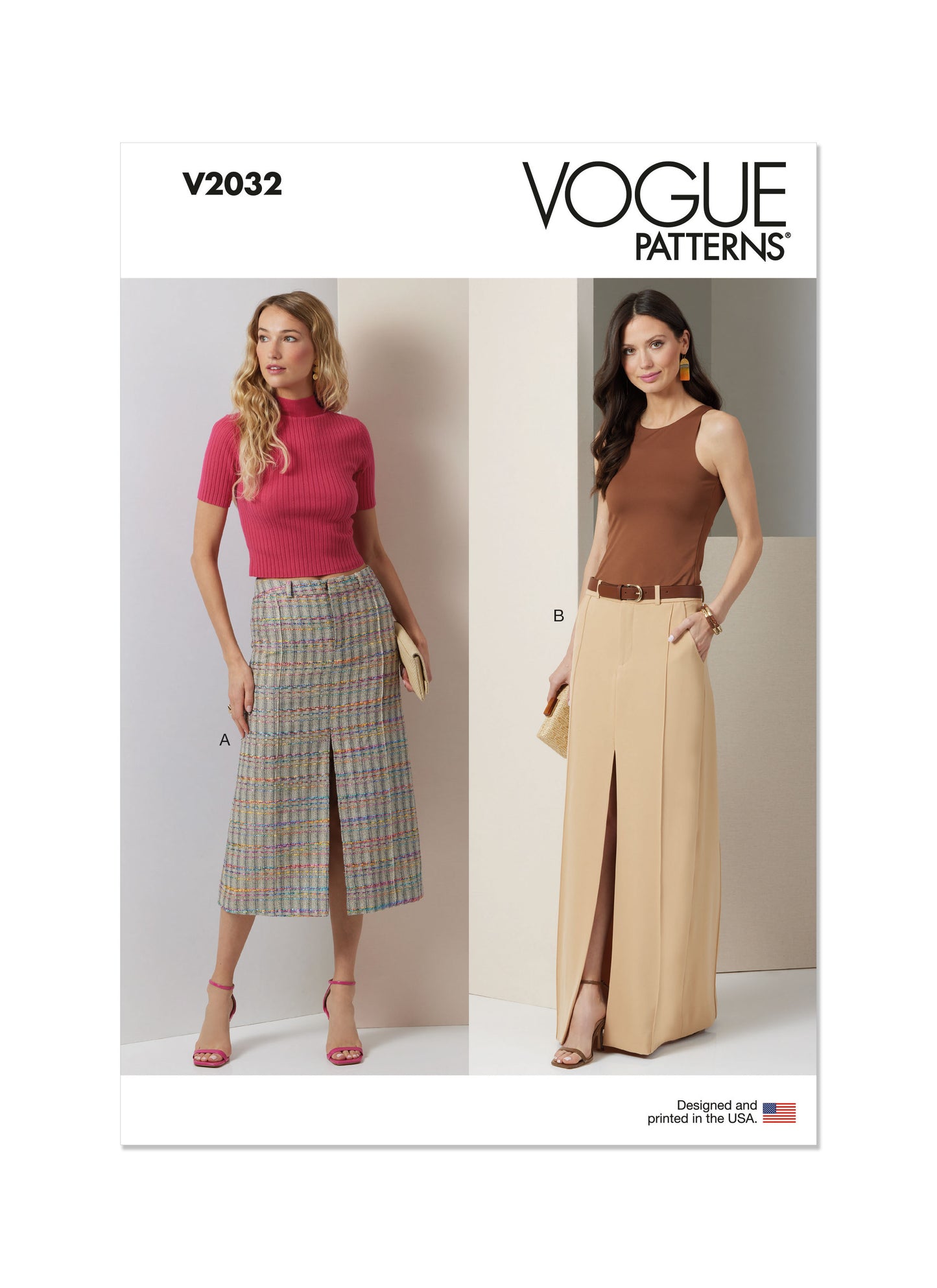 Vogue Pattern V2032 Misses' Skirt Pants