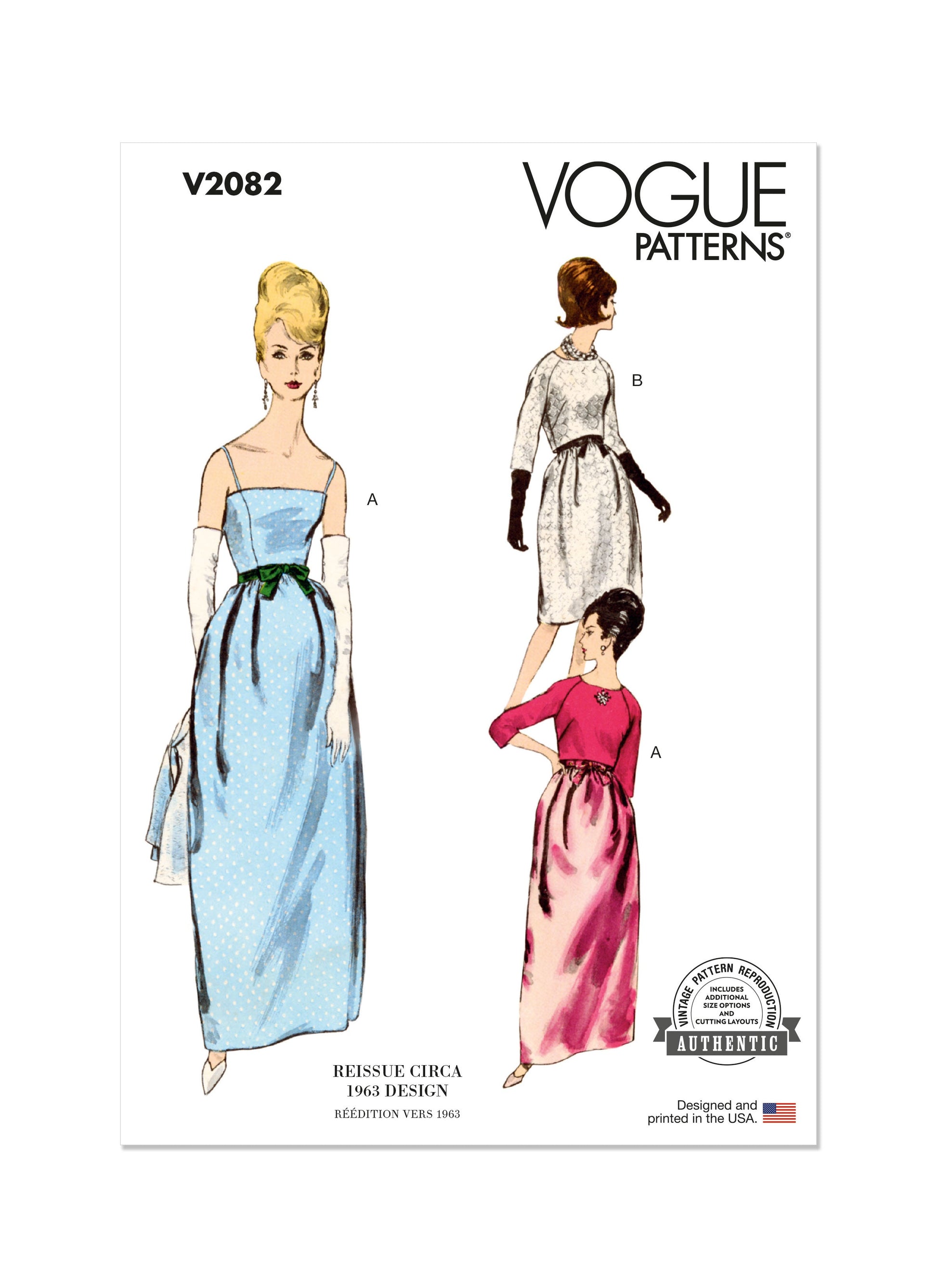 Vogue Pattern V2082 Misses' Dress