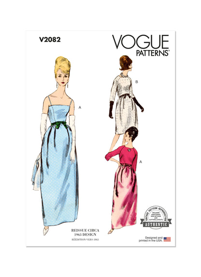 Vogue Pattern V2082 Misses' Dress