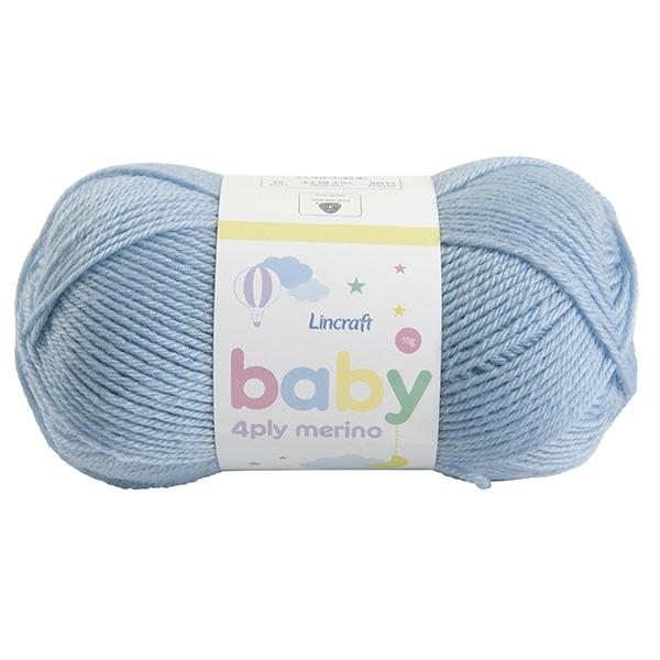 Lincraft Baby Merino Crochet & Knitting Yarn 4ply, 50g Merino Wool Yarn