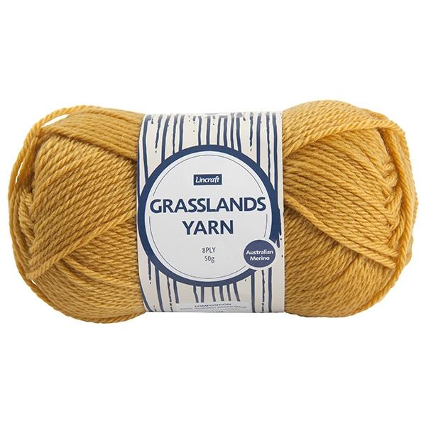 Lincraft Grasslands Yarn 8ply, 50g Merino Wool Yarn