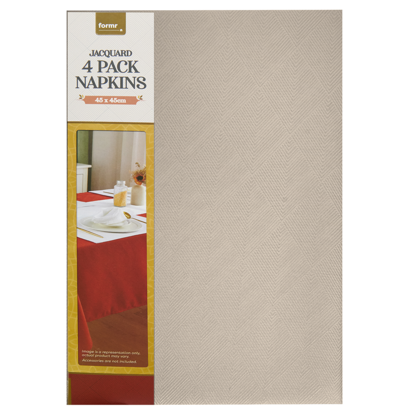 Formr Jacquard 4pk Napkin, 45x45cm