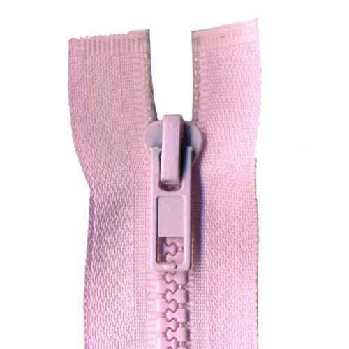 Chunky Open End Zip, White
