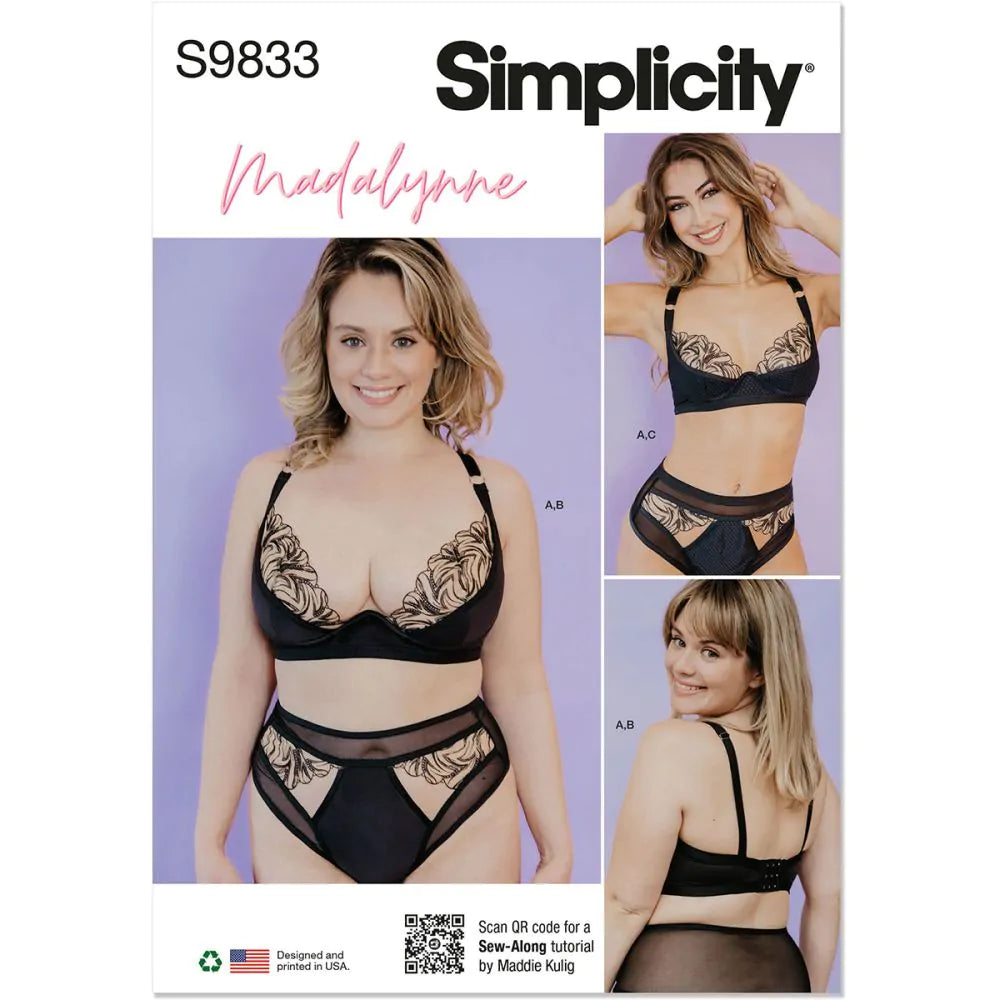 Simplicity Pattern 9833 Misses' Plus Sleepwear