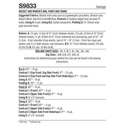 Simplicity Pattern 9833 Misses' Plus Sleepwear