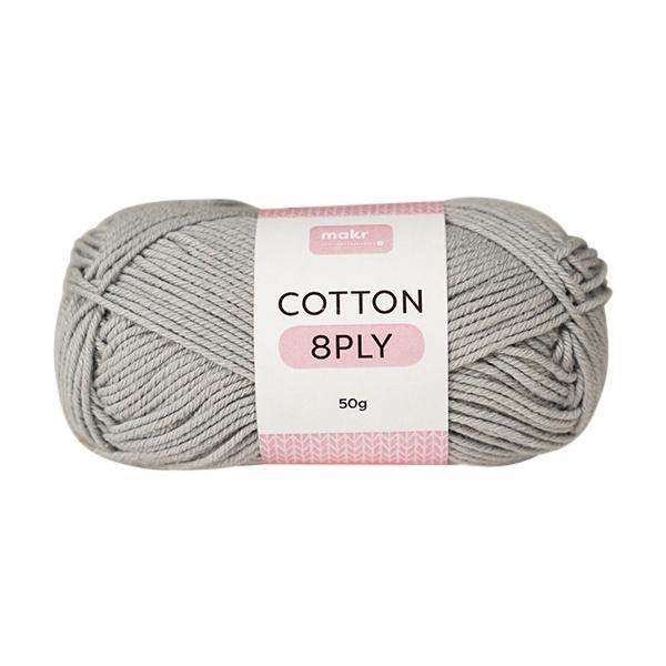 Makr Cotton Crochet & Knitting Yarn 8ply, 50g Cotton Yarn